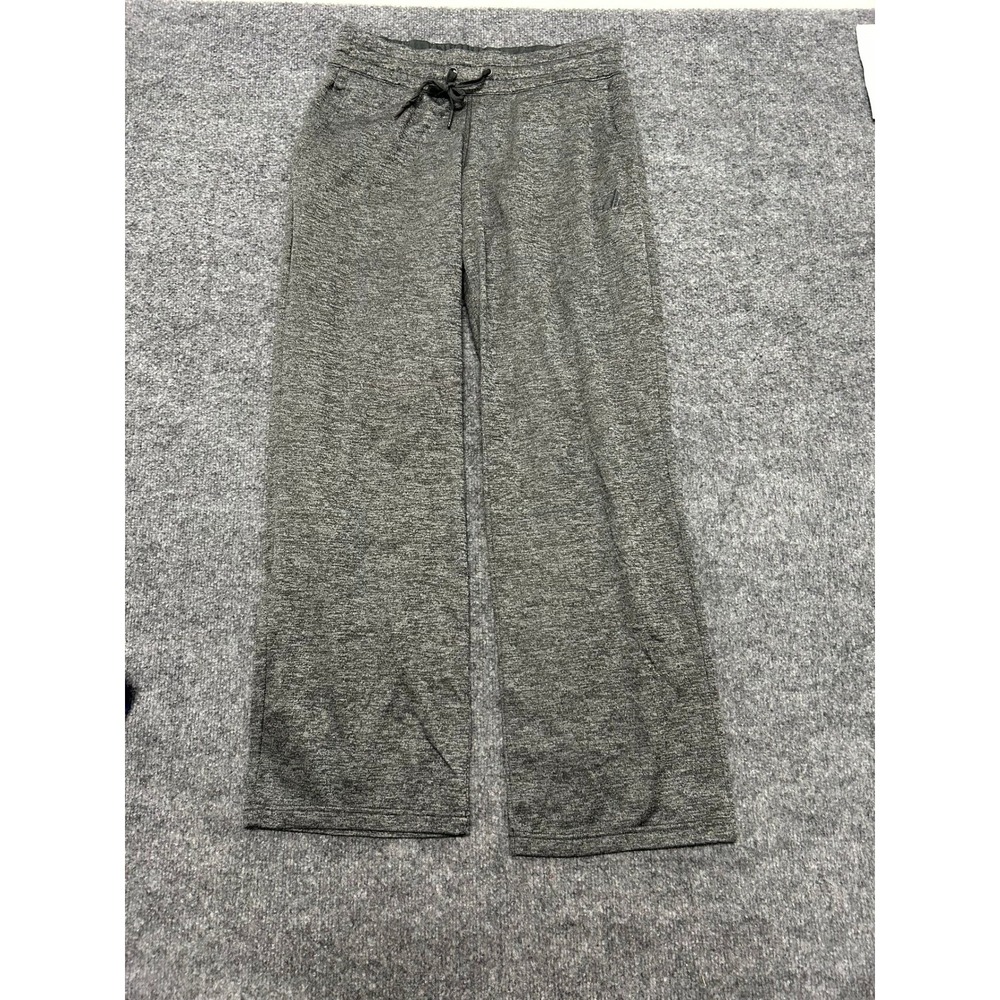 Adidas Sweatpants Womens Size M Gray Climawarm Fleece Wide Leg Athletic Lounge